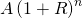 A\left(1+R\right)^n