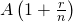 A\left(1+\frac{r}{n}\right)